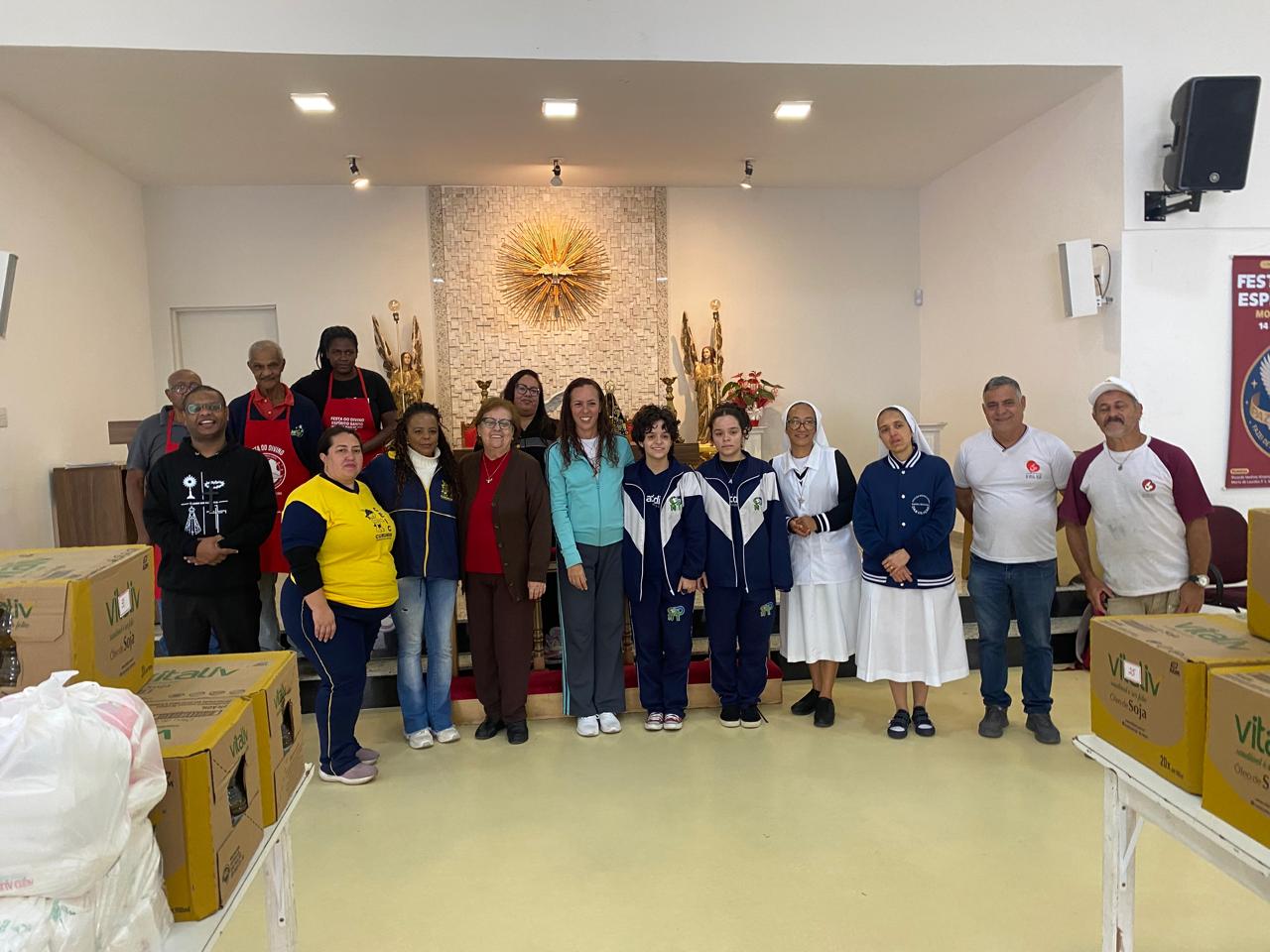 Festa do Divino de Mogi das Cruzes doa uma tonelada de alimentos para cinco entidades assistenciais da cidade