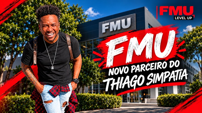 Apresentador Thiago Simpatia se torna parceiro da FMU em São Paulo