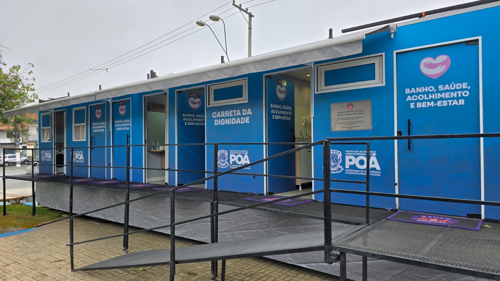 Carreta da Dignidade inicia atendimentos e amplia o acesso aos serviços para a população em situação de rua e vulnerabilidade em Poá