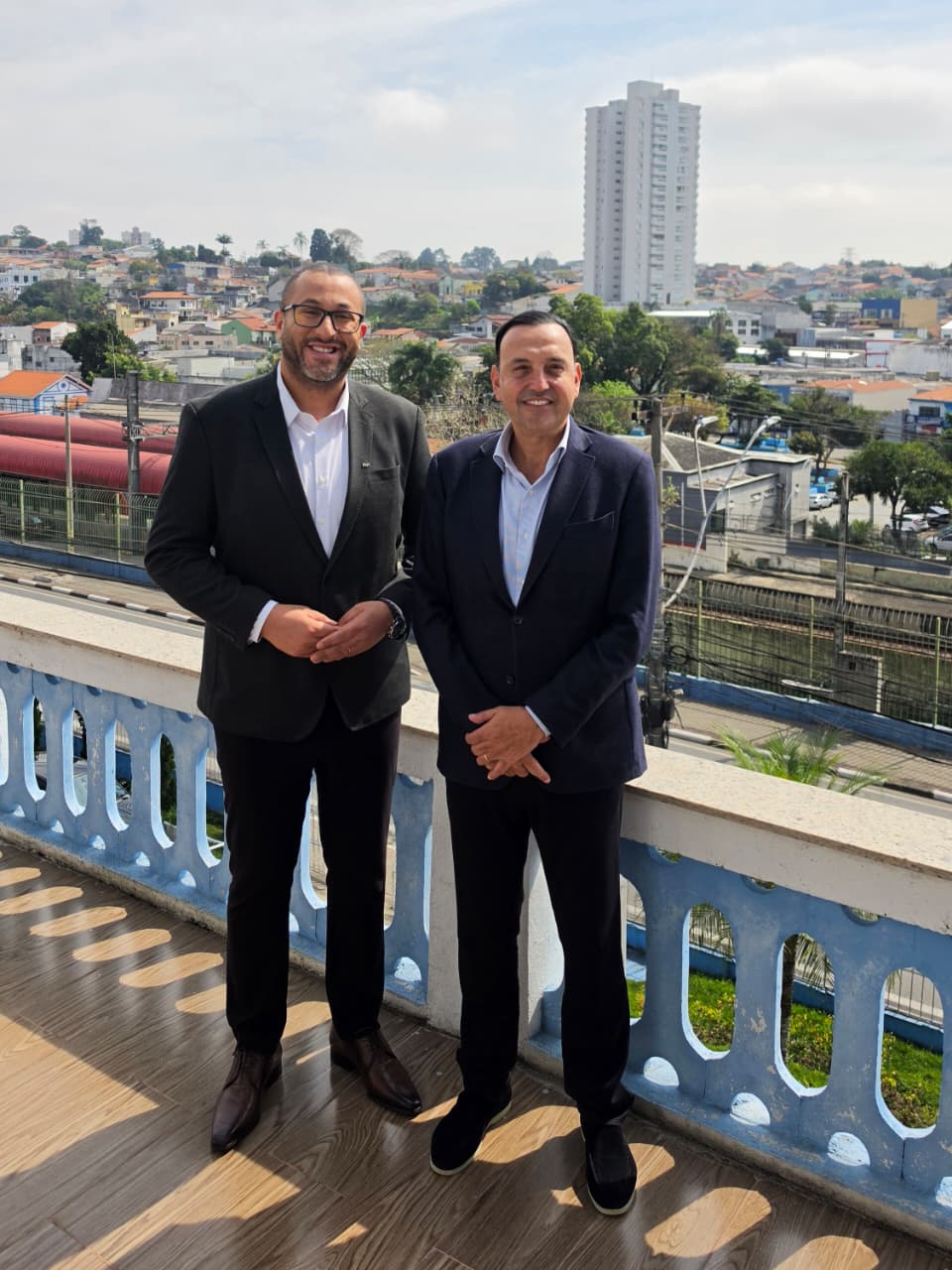 Saulo Souza recebe vice-governador Felício Ramuth para almoço no Paço Municipal de Poá