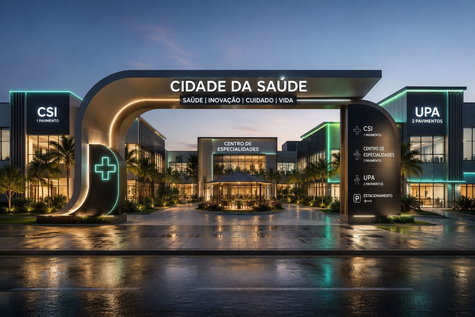 “Cidade da Saúde” será o primeiro do Brasil a reunir UPA, Centro de Saúde Infantil e de Especialidades num só lugar