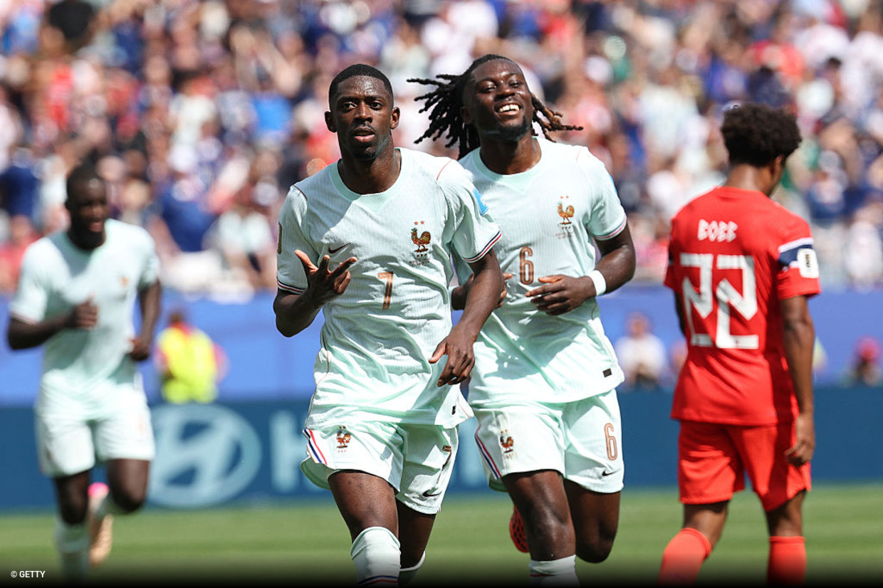 Dembélé brilha, França atropela Noruega e fecha fase de grupos com liderança: 4 a 1 em Boston