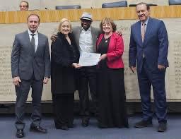 Secretário da Saúde da cidade de São Paulo Dr. Luiz Carlos ZAMARCO, jornalista Vera Tabach, vereadora Edir Sales, ex jogador do Corinthians Wladimir e o Secretário da Saúde do Estado de São Paulo  Dr. Eleuses Paiva, no Prêmio ABIME Saúde e Esportes de 202