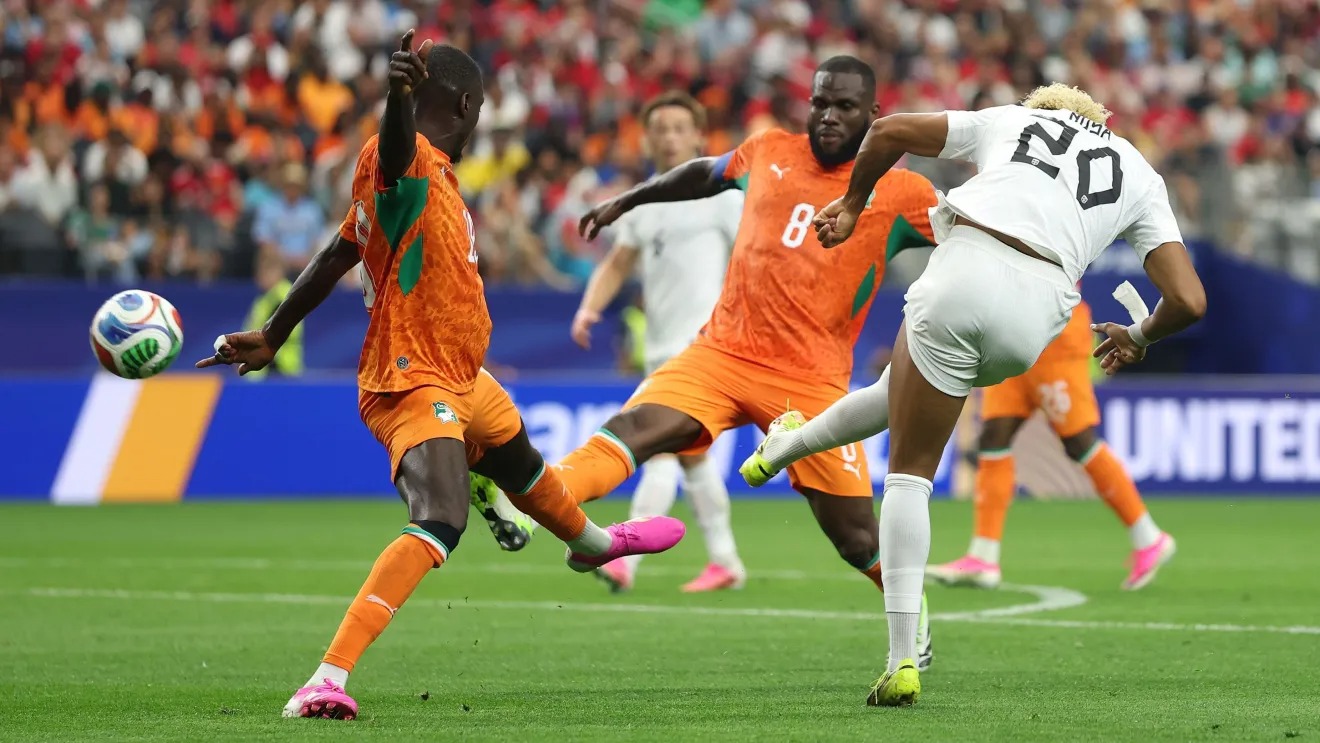 Nusa marca para a Noruega contra a Costa do Marfim • Julian Finney - FIFA/FIFA via Getty Images