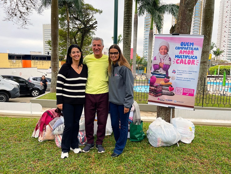 Clube de Campo entrega mais de mil itens para a Campanha do Agasalho do Fundo Social de Mogi